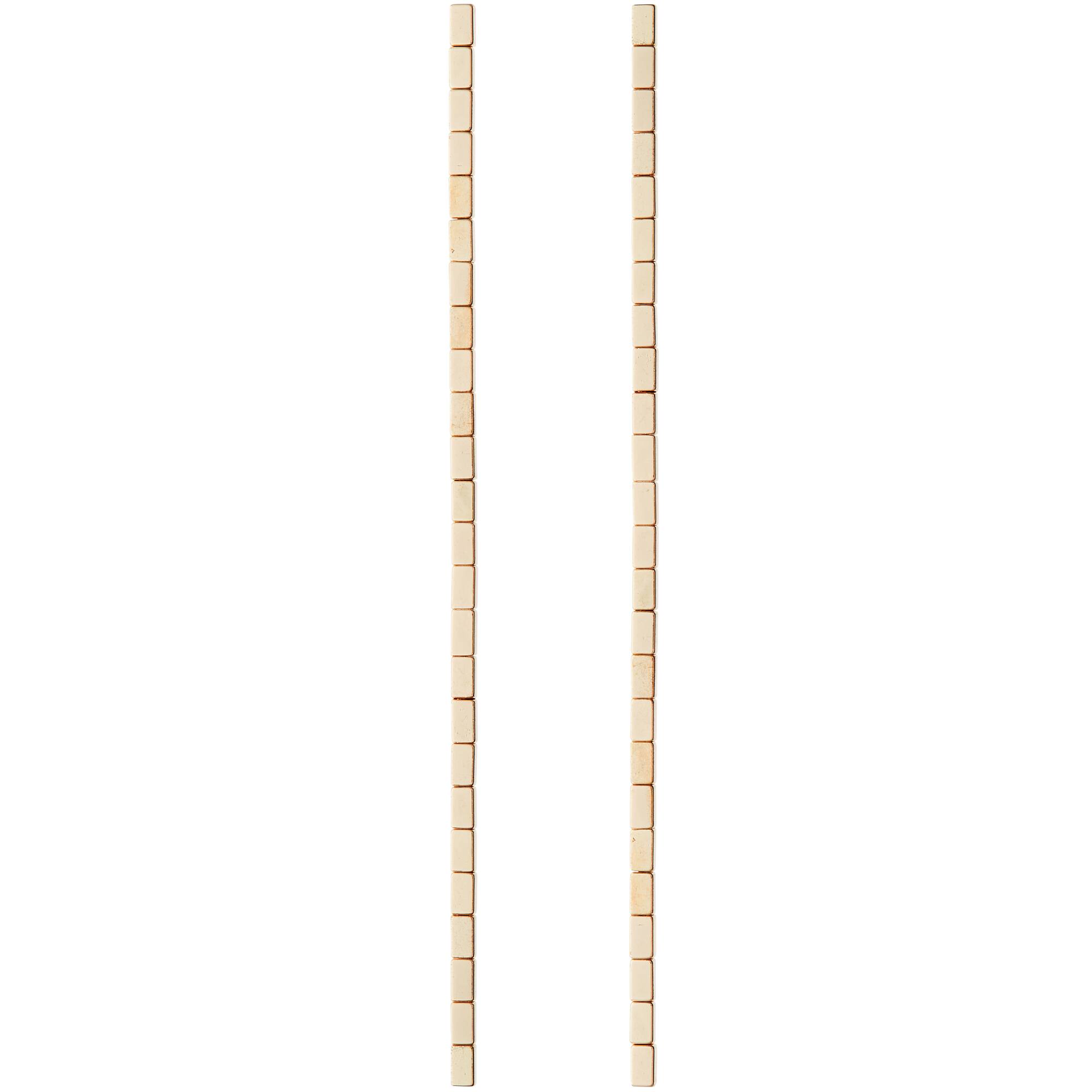 Gold Hematite Square Beads, 5mm by Bead Landing™